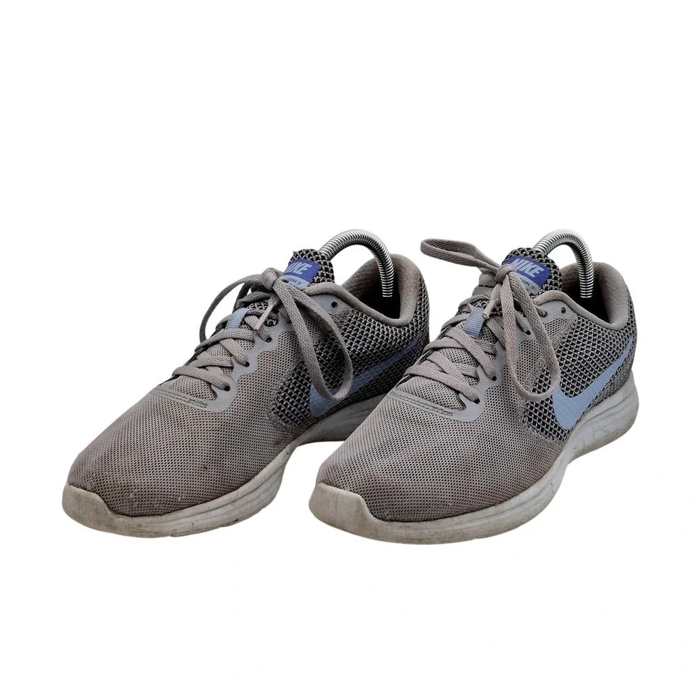Nike Revolution 3 Shoes Womens Size 8.5 Gray Mesh Running Sneakers 819303-014
